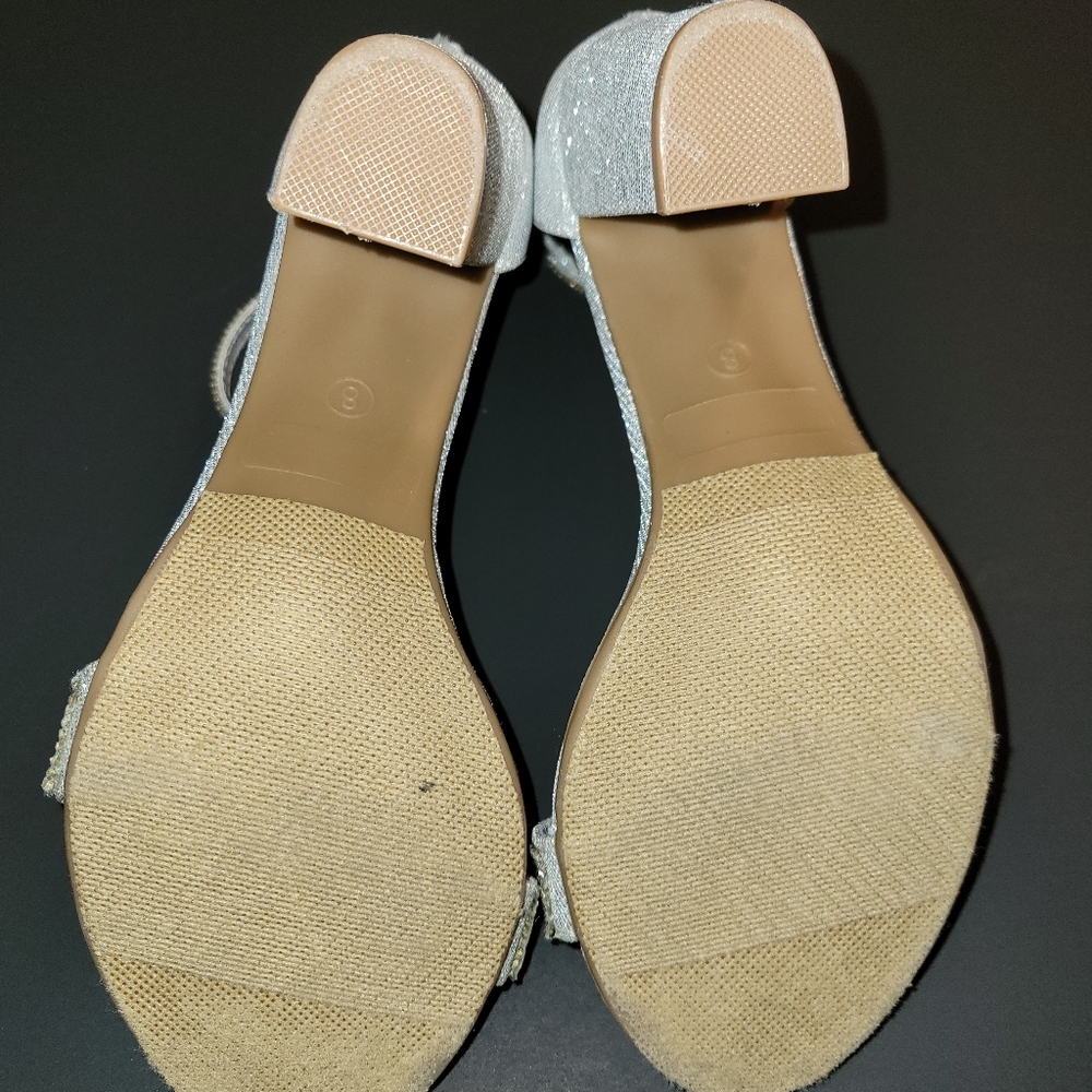 Silver Rinestone Heels - Picture 5 of 6